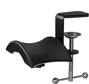 Jiimhte Under Desk Headphone Hanger, Under Desk Clamp-on Headphone Holder, Space-Saving Adhesive Headset Mount for All Headset, Table Desk, Under Counter