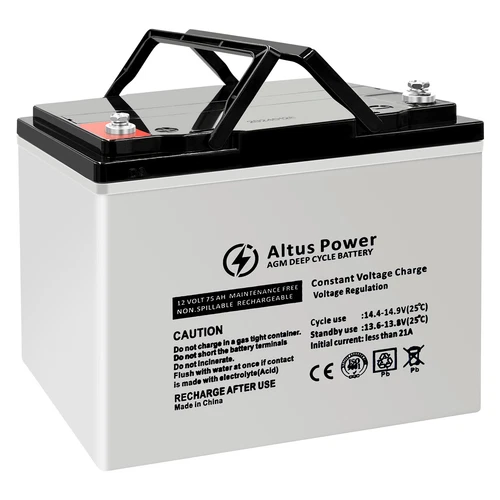 Altus 12V 75ah AGM Battery Deep Cycle SLA Lead Acid Battery