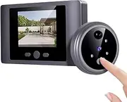Electronic Door Viewer Camera with Motion Detection LCD Screen, Ligent Doorbell Viewer for Night Vision, USB Charging