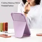 Nordic Style Portable Folding Makeup Mirror Cosmetic Mirror Square Mirrors