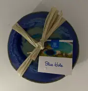 My Ocean Made in the Bahamas: Blue Hole Ceramic Round Coaster set of 4