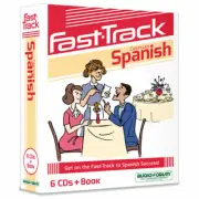 Fast-Track Spanish (6 CDs/Book) by Audio Forum - *NEW in BOX*