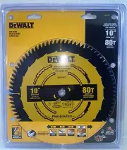DEWALT DW3218PT 10" 80T Precision Trim Ultra Fine Finish Saw Blade