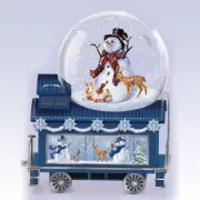 The Bradford Exchange Dona Gelsinger Christmas Musical Snowglobe Train Issue #5