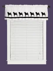 Finnish Spitz Dog Window Valance Curtain .. Choice of Colors*