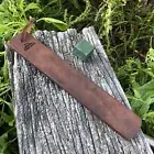 Dual Sided Leather knife Strop Razor Sharpener Jarrah handmade in australia