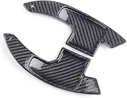 Car Steering Wheel Shift Paddles for F&ord Mustang 2015-2018 2019 2020 202 Car Interior Accessories Carbon Fiber Car Steering Wheel Paddle Shift Suitable HTEOPOEKFR(Glossy Black)
