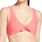 NWT CALIA Women's Tie Front Bikini Top Swimsuit Size XS Charisma Coral $45 3D124