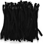Small Elastic Rope 50/100Pcs Flat Mask Elastic Band Rubber Rope Ear Hanging Rope Adjustable DIY Soft Multicolor Elastic Sewing Craft Accessories Elastic Rope for Fitness (Color : Black, Size : 50pcs