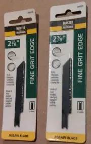New 2 pc Master Mechanic 2-7/8" Fine Grit Jigsaw Blades 280529 -Tool37