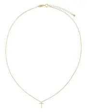 [Mocha] Elly Lou Timeless Initial T Necklace in Light Gold