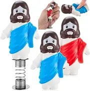 Marsui 2 Pieces Jesus Car Accessories 4.72" High Dashboard Decorations Mini Jesus Bobbleheads Funny Christian Religious Accessories for Car Office Home Decoration