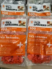 4X 100PC Tavy Basix Cross Tile Spacers 1/4in 6mm Pack Brand New
