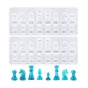 Silicone Casting Mould Tool for DIY Chess Piece Resin Craft Making