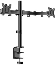 ErGear Dual Monitor Stand, Heavy Duty Adjustable Monitor Desk Mount - Black
