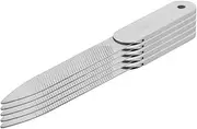 BATHVEVE 5pcs Stainless Steel Manicure Tools Nail Buffing Block Fingernail File Set for Nail Care