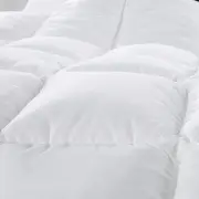 500GSM Soft Goose Feather Down Quilt Duvet 95% Feather 5% Down All-Seasons - King Single - White