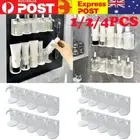 4x Kitchen Spice Gripper Strip Jar Rack Organiser Storage Holder Wall Cabinet