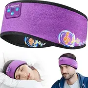 Wireless Bluetooth Sports Headband Headphones with Built-in Hi-Fi Speakers, Sleeping Headphones for Men Women Yoga Workout Travel Gym Gifts