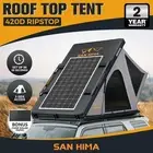San Hima Kalbarri Roof Top Tent Hardshell With Roof Rack + 250W Solar Panel