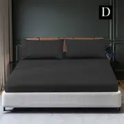 LINENOVA Ultra Soft Cotton Blend Sheet Set-Black Double