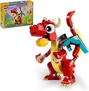 LEGO® Creator Red Dragon 31145 Fish Figure,Phoenix Model,Animal Set for Kids,for Boys and Girls Aged 6 and Over