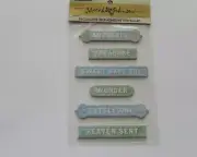 Creative Imaginations Marah Johnson Decorative Adhesive Chipboard