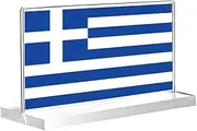 4×6 Inch Greece Acrylic Desk Flag,10×15cm Small Greek Indoor Banner,Tiny Printing Decor For Office Home Table Meeting