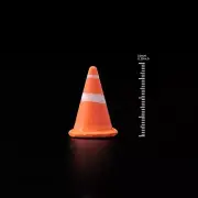 Resin 1/64 Diorama Miniature Toy Figures Anime Mini Orange Triangle Cone Model