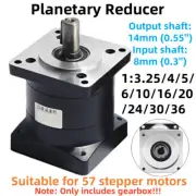 Planetary Gearbox Speed Reducer 8MM Input Shaft Gear Head For 57 Stepper Motor