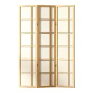 Artiss Room Divider Screen 3 Panel Nova Foldable Wooden Divider Natural