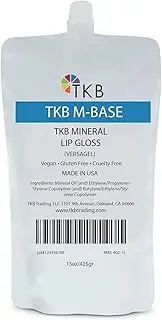 TKB Mineral Lip Gloss (M-Base) | Clear Versagel Base for DIY Lip Gloss, Made in USA (15 oz (425g))