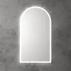 500*900*30mm Arch Three Dimmable Colour Touch Free Sensor Anti-fog LED Mirror