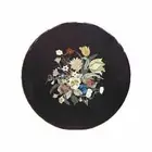 48" Marble Coffee Side Table Top Semi Precious Stones Inlay Hallway Decor Gift
