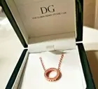 Rose gold finish Exquisite circle of life pendant necklace in Savoy gift box NEW
