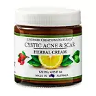 Cystic Acne & Scar Cream 120mL - Tea Tree, Aloe, Lavender Lemon Made in Aus