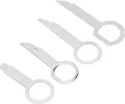 4pcs Universal Stainless Steel Car Radio Removal Key Tool Set Ideal Replacement for and Cars Easy to Operate Save Time and Money Durable and Wear