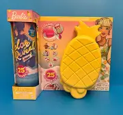 Barbie Color Reveal Foam! Doll & Pet Friend with 25 Surprises New Pineapple