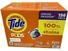 Tide Liquid Laundry Pods Detergent Pacs, Spring Meadow --156 Count