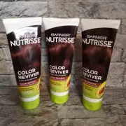 Lot 3 Garnier Nutrisse Color Reviver 5 Min Color Mask Warm Brown Vegan Formula