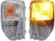 SILILAN 2Pcs Fit for to-yota Prius ZVW30 2012-2015 Light Fog Lamp DRL Light Daytime Running Headlight Bumper Driving Day Waterproof Turn Signal