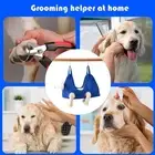(Blue M)Dog Grooming Sling Multifunctional Pet Grooming Hammock SD