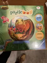 2011 Dino Puzzleball Dinosaur Puzzle 108 Pieces 6" Puzzle Ball Item No 122066