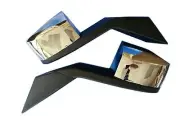 Volvo Vnl Vn Truck Hood Mirror Chrome Set New Style 82361058 82361059