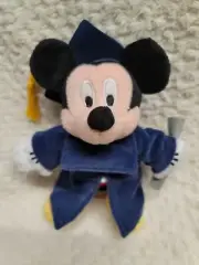 2000 Graduation Mickey Mouse WDW Disneyland bean bag Plush mbbp