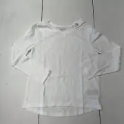 Old Navy White Softest Long Sleeve Girls Size Medium NEW
