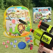 Vcall 4 in 1 Portable Party Toys, Kids Bean Bag Throwing Games, Boys Shooting Toy Guns, Indoor and Outdoor Toys for 3 4 5 6 7 8 9 Year Old Boys and Girls, Birthday