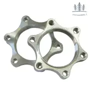 48MM 2PC Bike Bicycle Flange Adapter Freewheel Threaded Hubs Disc Brake Rotor