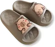[POWERDEVIL] Pillow Slippers,Shower Sandals for Women Men, Cute Animal Capybara Slide Sandal Slippers, Non-slip Slippers, Cloud Slippers