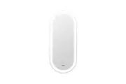 Welba 100x45cm LED Oval Bathroom Mirror Makeup Anti-fog Makeup Wall Mirrors